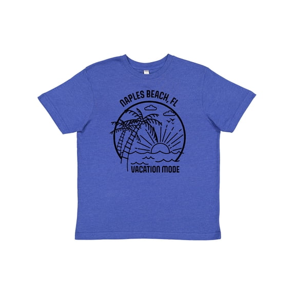 Inktastic Summer Vacation Mode Naples Beach Florida Youth T-Shirt