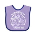 thumbnail image 1 of Inktastic Summer Vacation Mode Newport Beach California Boys or Girls Baby Bib, 1 of 4