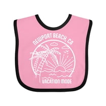 Inktastic Summer Vacation Mode Newport Beach California Boys or Girls Baby Bib