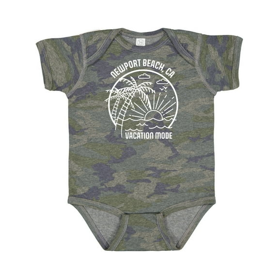 Inktastic Summer Vacation Mode Newport Beach California Boys or Girls Baby Bodysuit