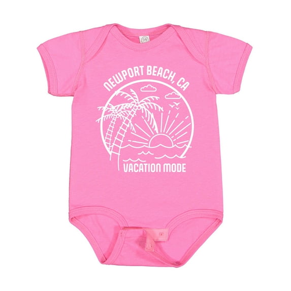 Inktastic Summer Vacation Mode Newport Beach California Boys or Girls Baby Bodysuit