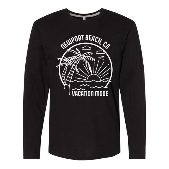 Inktastic Summer Vacation Mode Newport Beach California Long Sleeve T-Shirt