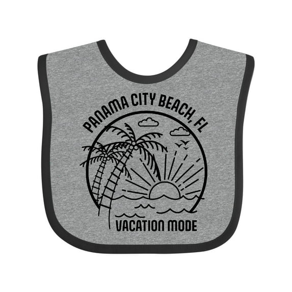 Inktastic Summer Vacation Mode Panama City Beach Florida Boys or Girls Baby Bib