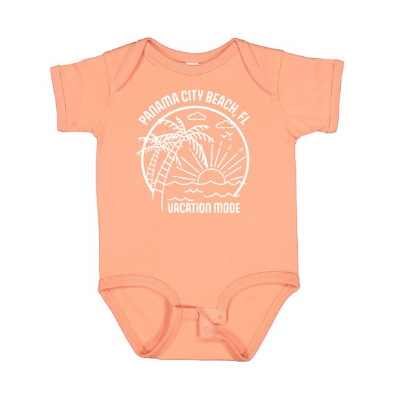 Inktastic Summer Vacation Mode Panama City Beach Florida Boys or Girls Baby Bodysuit