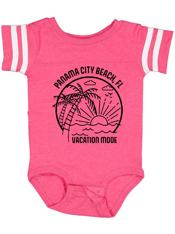 Inktastic Summer Vacation Mode Panama City Beach Florida Boys or Girls Baby Bodysuit