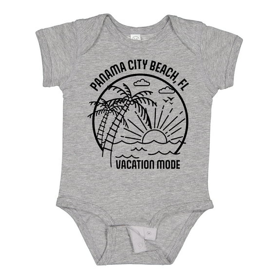 Inktastic Summer Vacation Mode Panama City Beach Florida Boys or Girls Baby Bodysuit