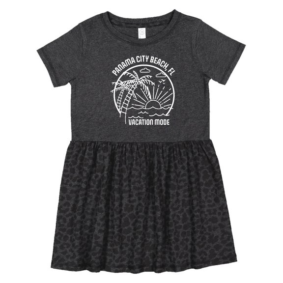 Inktastic Summer Vacation Mode Panama City Beach Florida Girls Toddler Dress