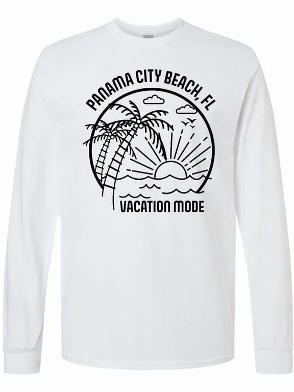 Summer Vacation Mode Panama City Beach Florida Long Sleeve T-Shirt