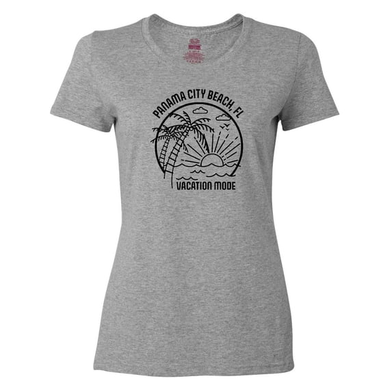 Inktastic Summer Vacation Mode Panama City Beach Florida Women's T-Shirt