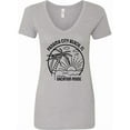 thumbnail image 1 of Inktastic Summer Vacation Mode Panama City Beach Florida Women's V-Neck T-Shirt, 1 of 5