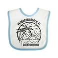 thumbnail image 1 of Inktastic Summer Vacation Mode Pensacola Beach Florida Boys or Girls Baby Bib, 1 of 4