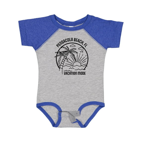 Inktastic Summer Vacation Mode Pensacola Beach Florida Boys or Girls Baby Bodysuit