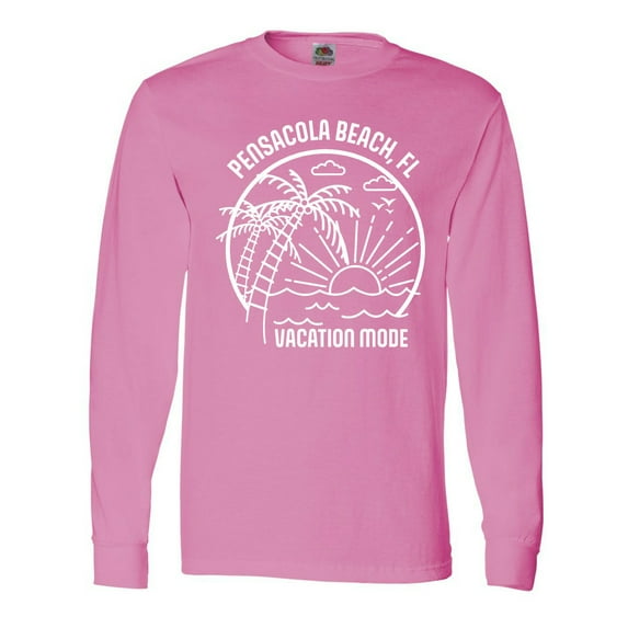 Inktastic Summer Vacation Mode Pensacola Beach Florida Long Sleeve T-Shirt