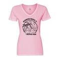 thumbnail image 1 of Inktastic Summer Vacation Mode Pensacola Beach Florida Women's V-Neck T-Shirt, 1 of 5