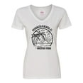 thumbnail image 1 of Inktastic Summer Vacation Mode Pensacola Beach Florida Women's V-Neck T-Shirt, 1 of 5