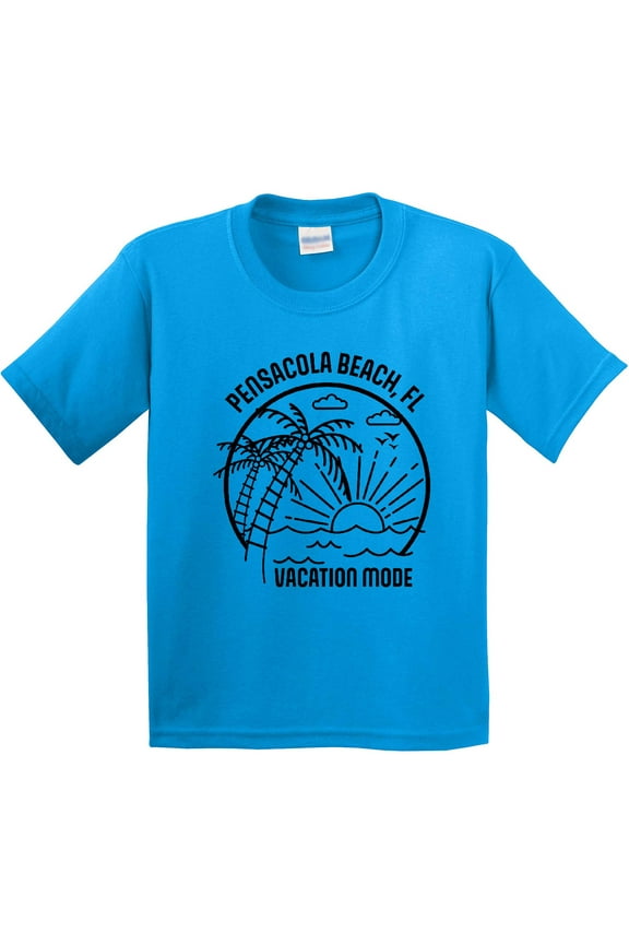 Summer Vacation Mode Pensacola Beach Florida Youth T-Shirt