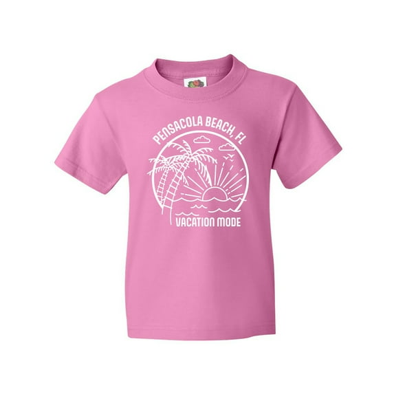 Inktastic Summer Vacation Mode Pensacola Beach Florida Youth T-Shirt