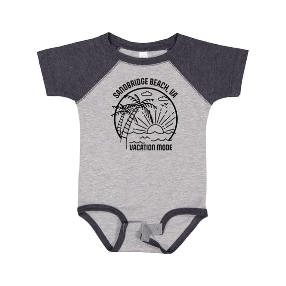 Inktastic Summer Vacation Mode Sandbridge Beach Virginia Boys or Girls Baby Bodysuit