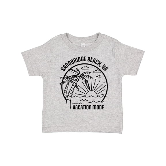 Inktastic Summer Vacation Mode Sandbridge Beach Virginia Boys or Girls Toddler T-Shirt