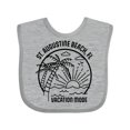 thumbnail image 1 of Inktastic Summer Vacation Mode St. Augustine Beach Florida Boys or Girls Baby Bib, 1 of 4