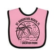 thumbnail image 1 of Inktastic Summer Vacation Mode St. Augustine Beach Florida Boys or Girls Baby Bib, 1 of 4