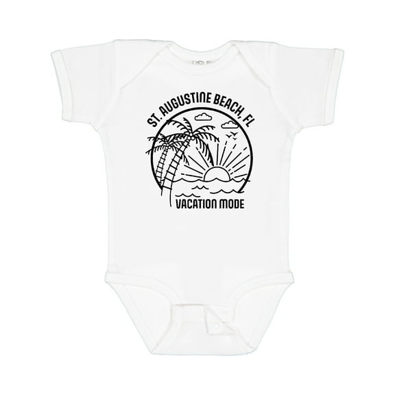 Inktastic Summer Vacation Mode St. Augustine Beach Florida Boys or Girls Baby Bodysuit