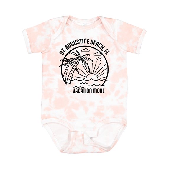Inktastic Summer Vacation Mode St. Augustine Beach Florida Boys or Girls Baby Bodysuit