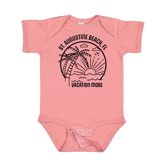 Inktastic Summer Vacation Mode St. Augustine Beach Florida Boys or Girls Baby Bodysuit