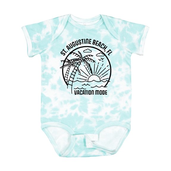 Inktastic Summer Vacation Mode St. Augustine Beach Florida Boys or Girls Baby Bodysuit