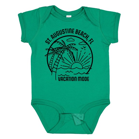 Inktastic Summer Vacation Mode St. Augustine Beach Florida Boys or Girls Baby Bodysuit