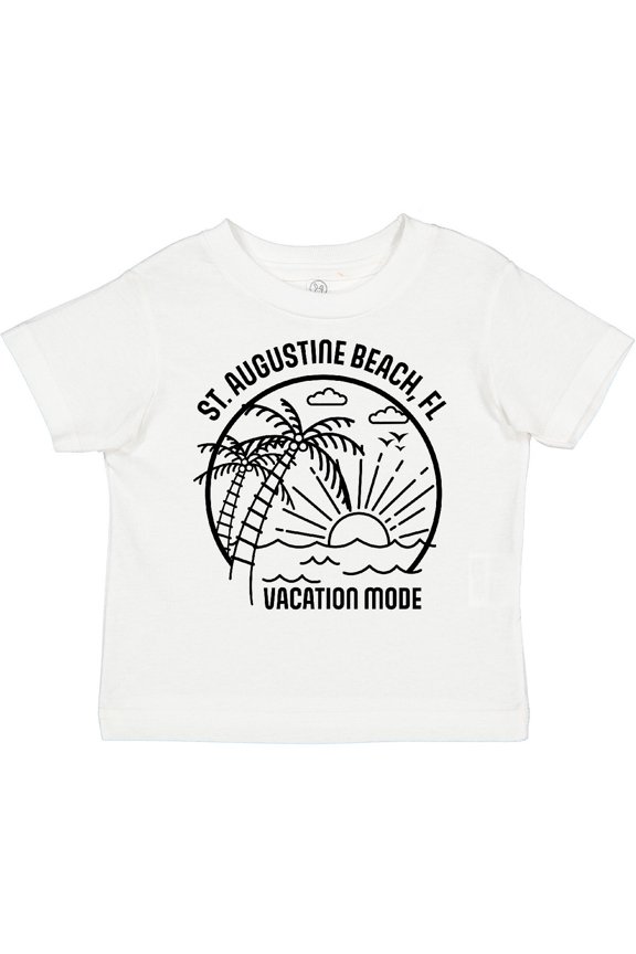 Summer Vacation Mode St. Augustine Beach Florida Boys or Girls Toddler T-Shirt