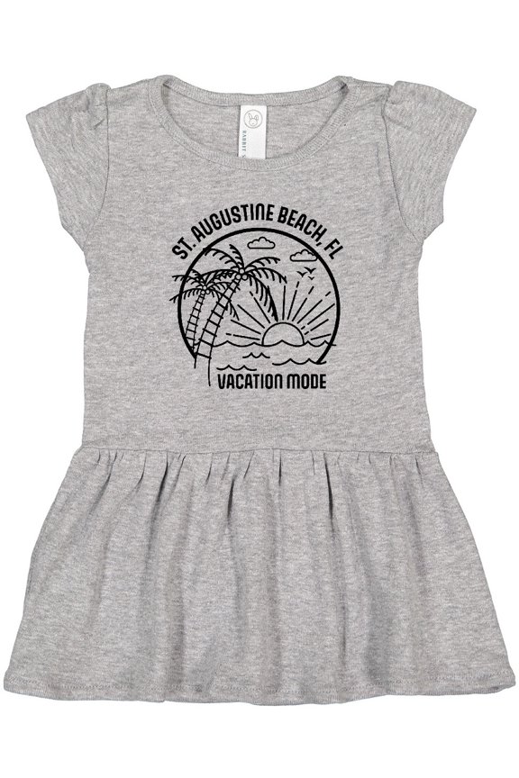 Summer Vacation Mode St. Augustine Beach Florida Girls Toddler Dress