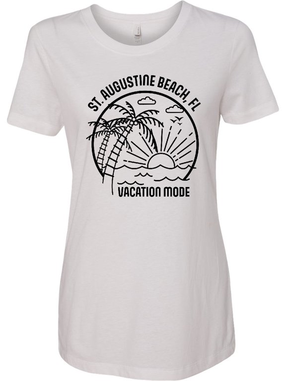 Summer Vacation Mode St. Augustine Beach Florida Women's T-Shirt