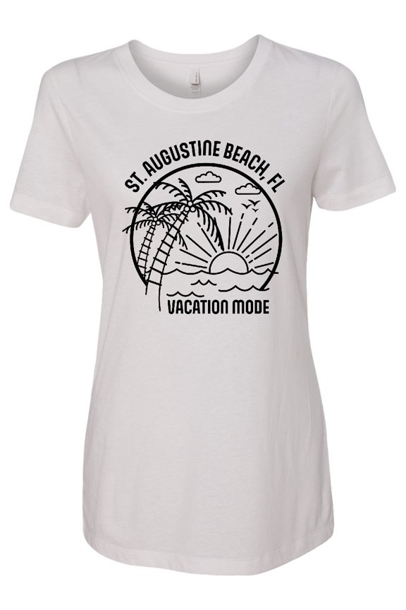Summer Vacation Mode St. Augustine Beach Florida Women's T-Shirt