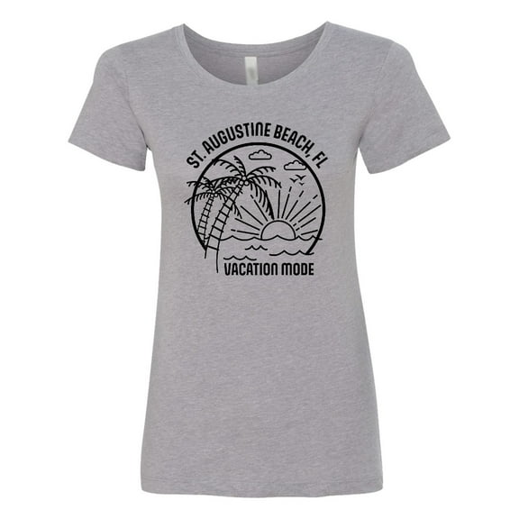Inktastic Summer Vacation Mode St. Augustine Beach Florida Women's T-Shirt