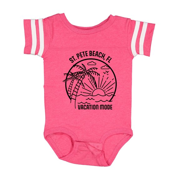 Inktastic Summer Vacation Mode St. Pete Beach Florida Boys or Girls Baby Bodysuit