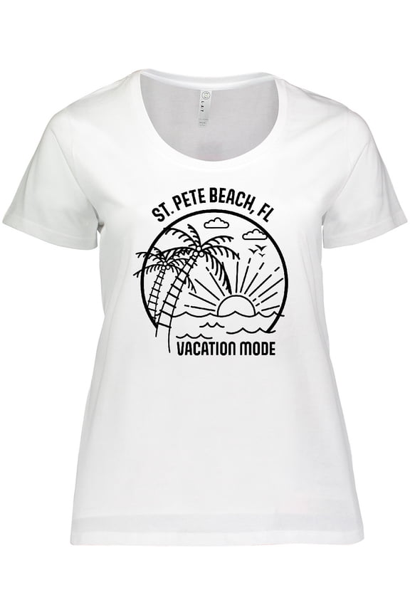 Summer Vacation Mode St. Pete Beach Florida Women's Plus Size T-Shirt
