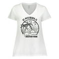 thumbnail image 1 of Inktastic Summer Vacation Mode St. Pete Beach Florida Women's Plus Size V-Neck T-Shirt, 1 of 5