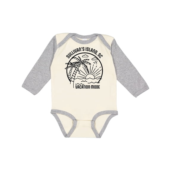 Inktastic Summer Vacation Mode Sullivans Island South Carolina Boys or Girls Long Sleeve Baby Bodysuit