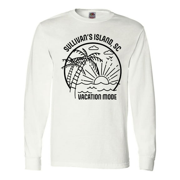 Inktastic Summer Vacation Mode Sullivans Island South Carolina Long Sleeve T-Shirt