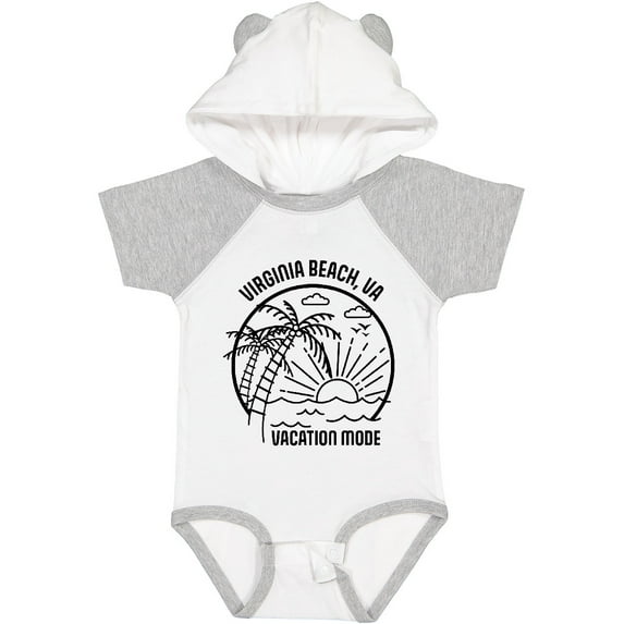 Inktastic Summer Vacation Mode Virginia Beach Virginia Boys or Girls Baby Bodysuit