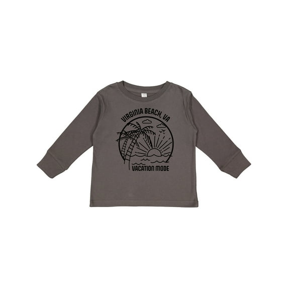 Inktastic Summer Vacation Mode Virginia Beach Virginia Boys or Girls Long Sleeve Toddler T-Shirt