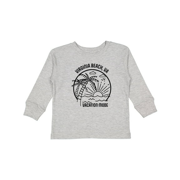 Inktastic Summer Vacation Mode Virginia Beach Virginia Boys or Girls Long Sleeve Toddler T-Shirt