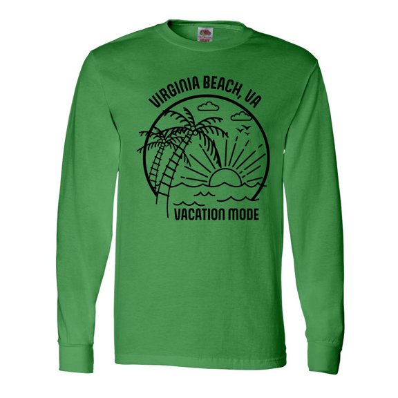 Inktastic Summer Vacation Mode Virginia Beach Virginia Long Sleeve T-Shirt