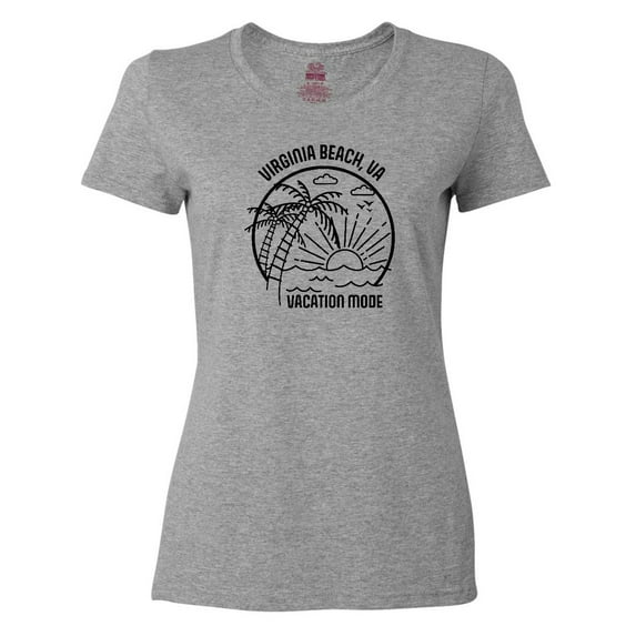 Inktastic Summer Vacation Mode Virginia Beach Virginia Women's T-Shirt