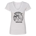 thumbnail image 1 of Inktastic Summer Vacation Mode Virginia Beach Virginia Women's V-Neck T-Shirt, 1 of 5