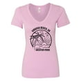 thumbnail image 1 of Inktastic Summer Vacation Mode Virginia Beach Virginia Women's V-Neck T-Shirt, 1 of 5