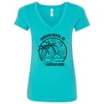 thumbnail image 1 of Inktastic Summer Vacation Mode Virginia Beach Virginia Women's V-Neck T-Shirt, 1 of 5