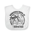 thumbnail image 1 of Inktastic Summer Vacation Mode Wrightsville North Carolina Boys or Girls Baby Bib, 1 of 4