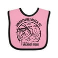 thumbnail image 1 of Inktastic Summer Vacation Mode Wrightsville North Carolina Boys or Girls Baby Bib, 1 of 4